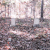 James Alston Hunter and Martha Harris Hunter's gravestones.